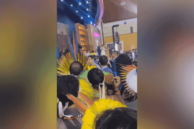 Indígenas e seguranças se enfrentam em evento com Lula, no Espírito Santo
