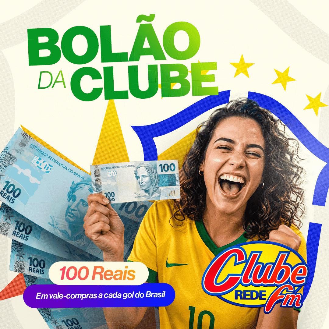 Bolão da Clube valendo R$100 a cada gol do Brasil