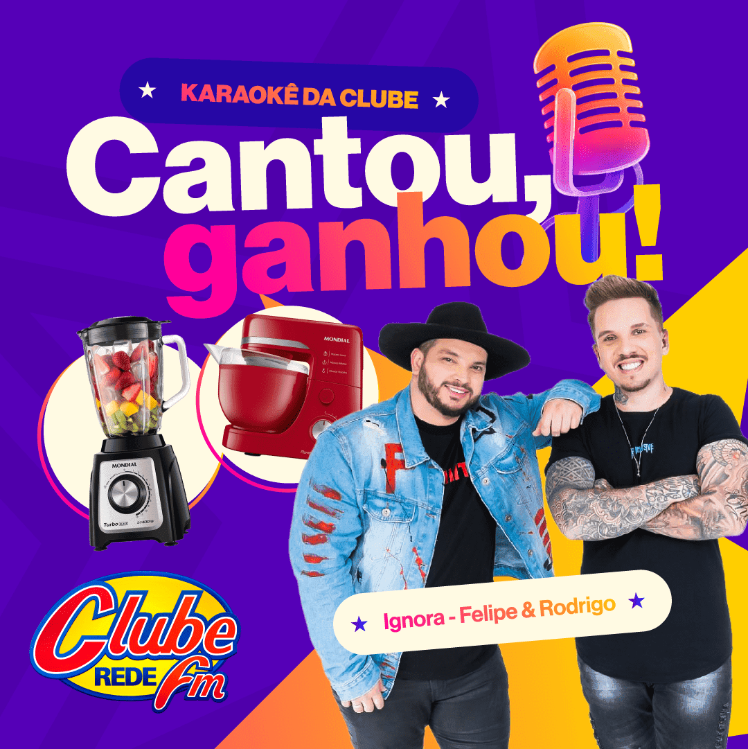 Karaokê da sua Clube com Felipe e Rodrigo