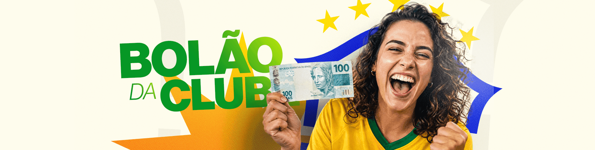 Bolão da Clube valendo R$100 a cada gol do Brasil