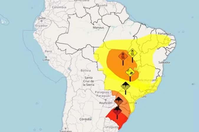 Sul e Sudeste sob alerta: veja como fica o tempo com o ciclone bomba