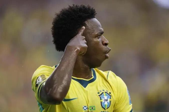 Vini Jr entra no top 4 da Fifa após show contra a Escócia; veja ranking