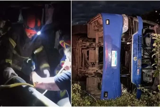 Ônibus com time de basquete capota e deixa 7 mortos no Ceará
