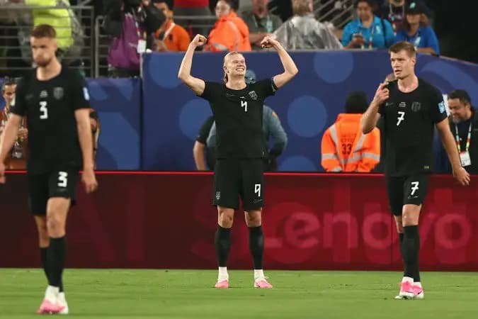 Noruega fecha segunda de luxo com vitória e dois gols de Haaland