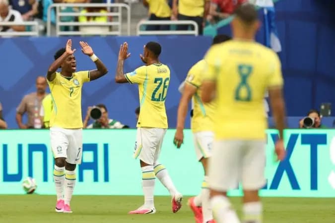 Viniland! Vini Jr. brilha na Flórida e Brasil avança em primeiro na Copa