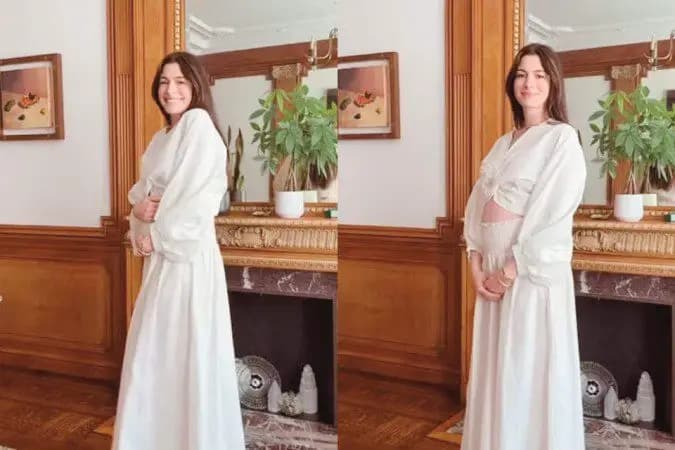 Anne Hathaway anuncia terceira gravidez: "Bebê, eu sou sua"