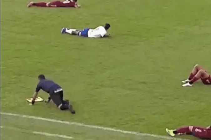 Vídeo: Enxame de abelhas invade campo e paralisa jogo de futebol na Bahia