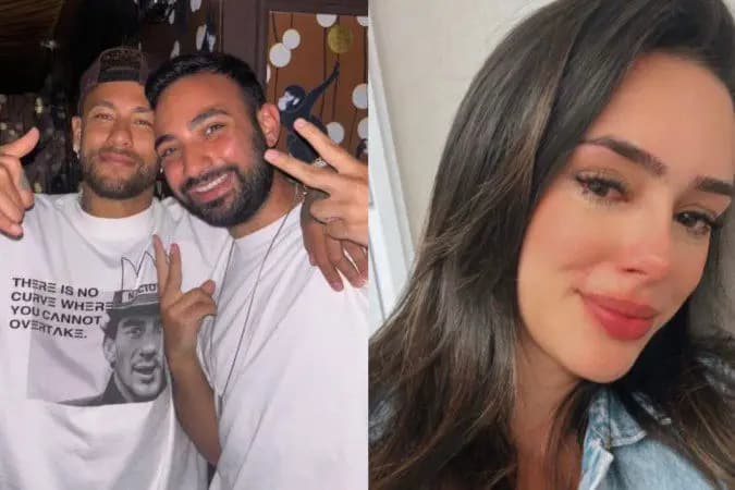 Neymar deixa Bruna Biancardi em casa e curte balada sem aliança