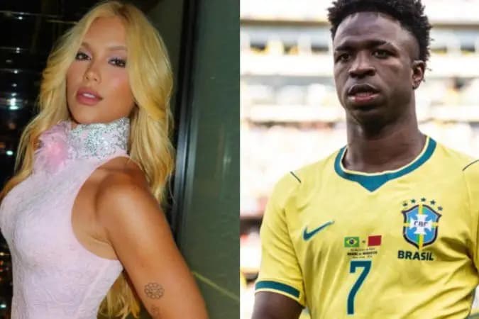 Vini Jr. é filmado por Virginia e gesto do atleta chama atenção