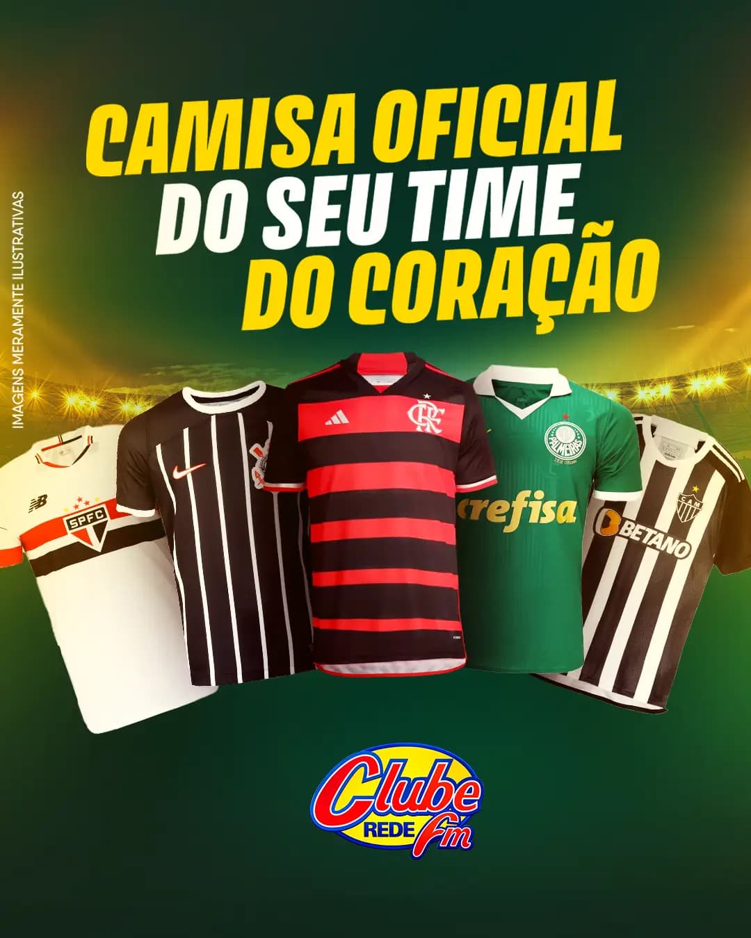 Camisas Oficiais do seu time do Coração com a Clube