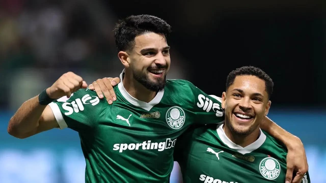 Dupla do Palmeiras lidera ranking de jogadores mais valiosos do Brasil