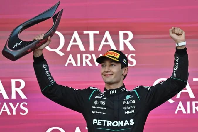 George Russell vence GP do Azerbaijão; Bortoleto termina em 13º
