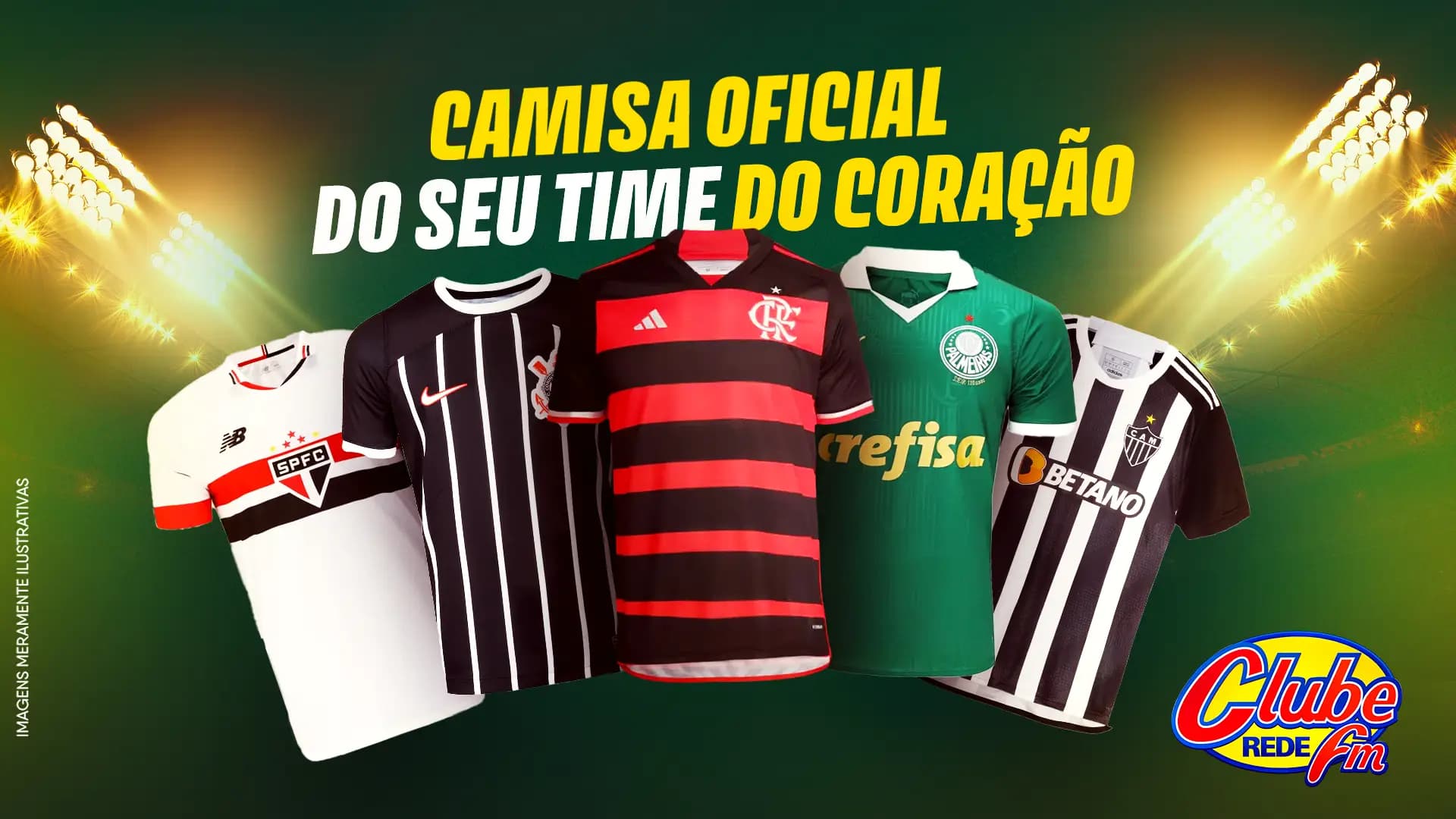 Camisas Oficiais do seu time do Coração com a Clube