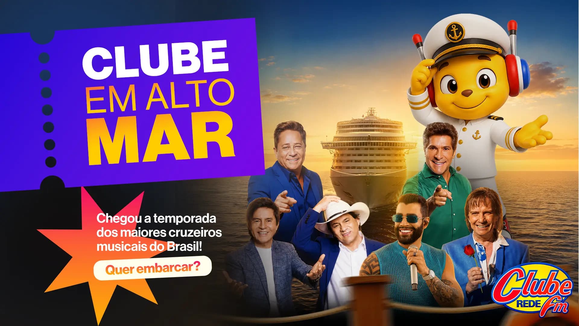 Chegou a temporada de cruzeiros na Clube