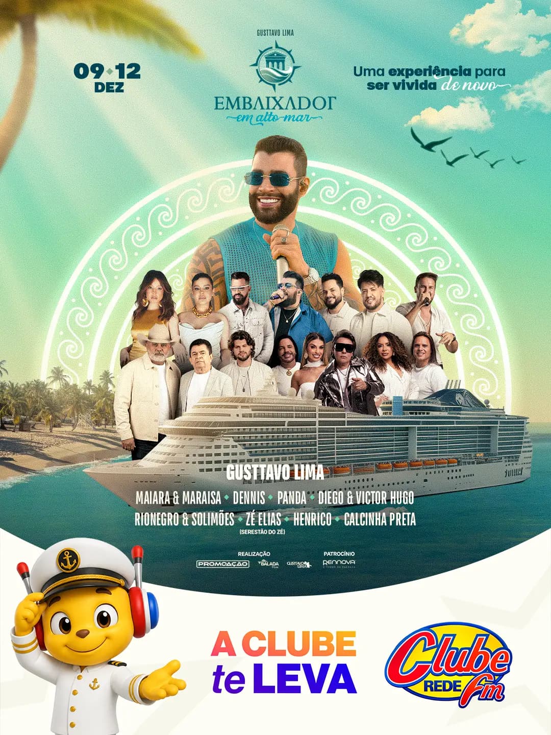 Embaixador em alto Mar com a Clube