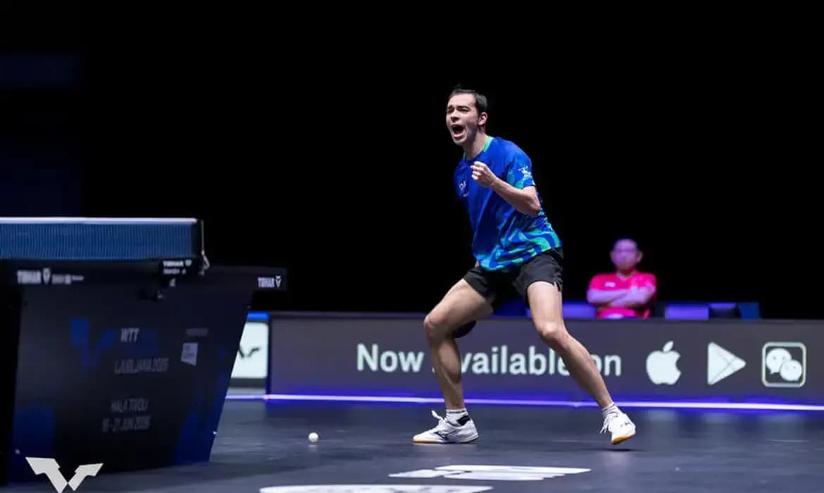 Hugo Calderano cai na final e perde chance do tri no WTT da Eslovênia