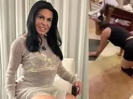 Gretchen cumpre promessa de joelhos no Pará após problema de saúde