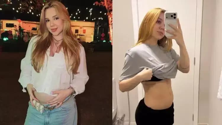 Uma semana após o parto, Júlia Ribeiro mostra evolução da barriga