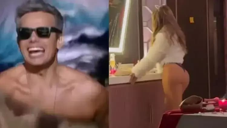 Otaviano Costa surge nu após Flávia Alessandra viralizar de lingerie