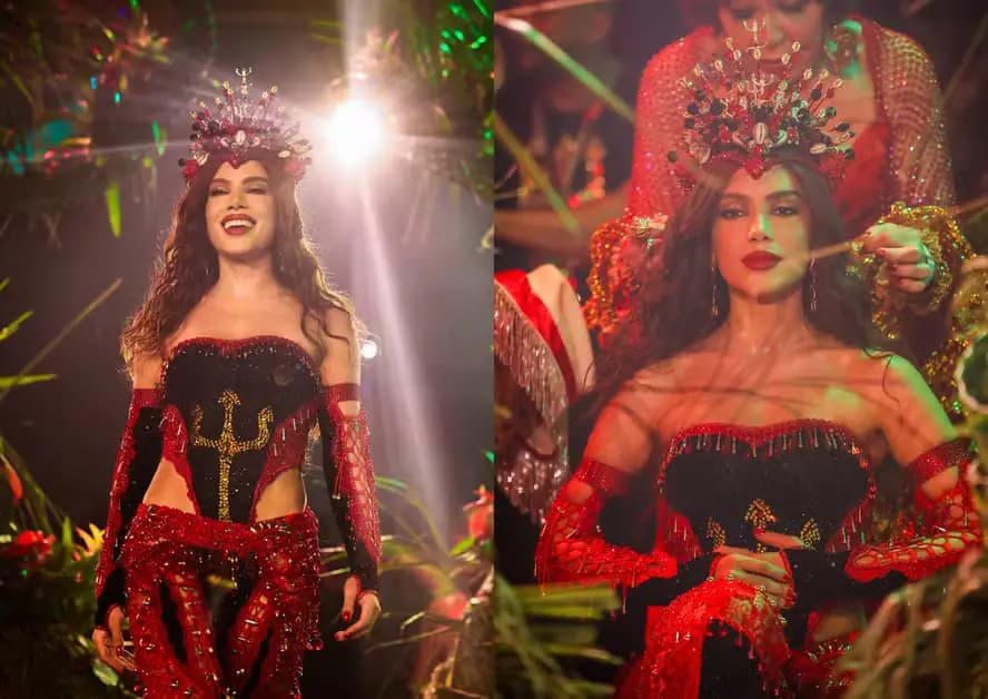 Anitta é coroada rainha de bateria da Grande Rio e agita a web