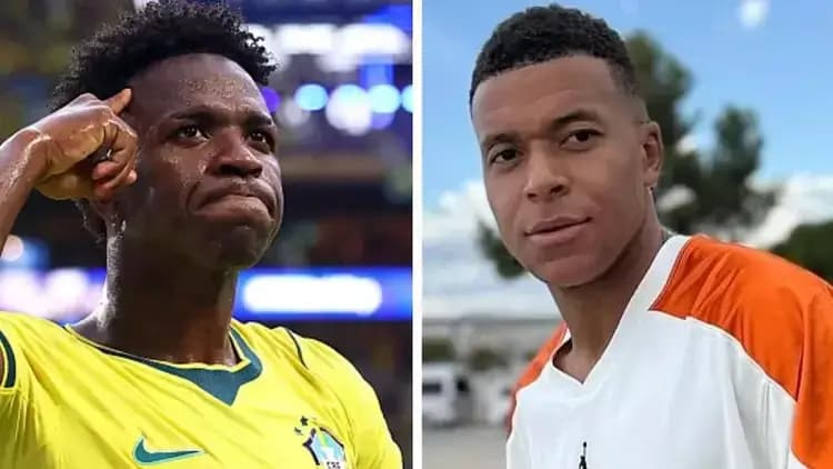 Jornal espanhol revela que Vini Jr. e Mbappé não são amigos fora de campo