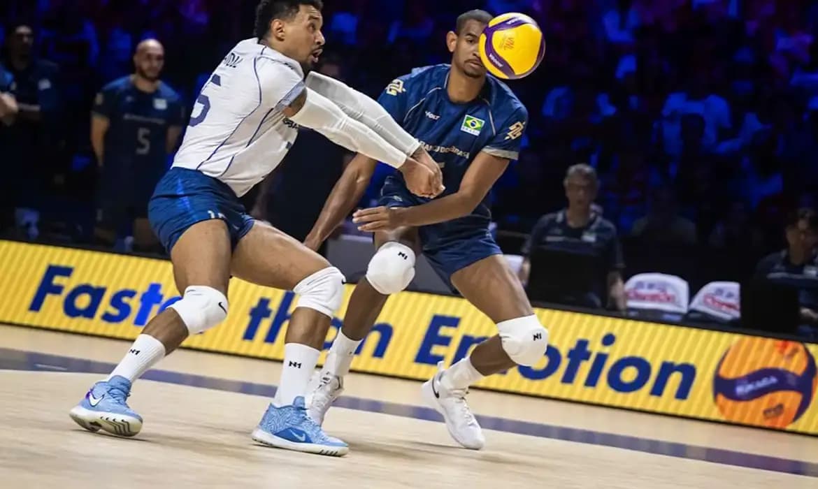 Seleção masculina perde e pode dar adeus à Liga das Nações de vôlei