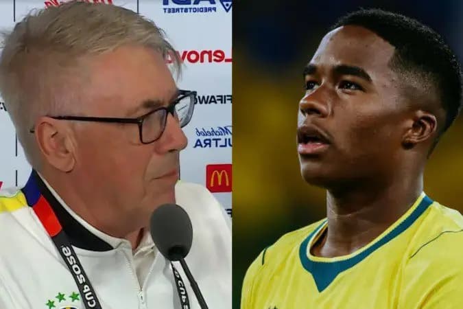 Carlo Ancelotti revela real motivo da ausência de Endrick nos jogos da Copa