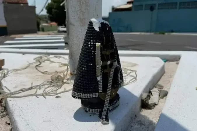 Imagem de Nossa Senhora é encontrada sem cabeça em Cuiabá