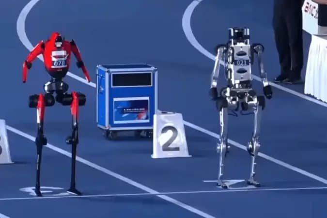 Robô corre 100 metros em 9,32 segundos e supera marca de Usain Bolt