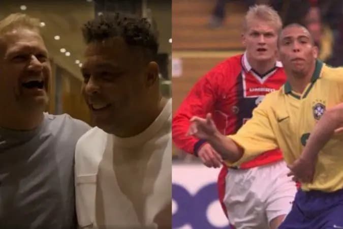 Ronaldo e pai de Haaland se reencontram após duelo histórico em pré-Copa