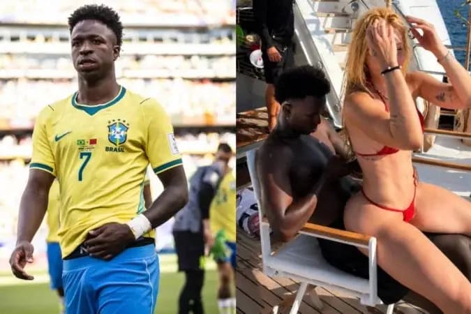 Vini Jr. é detonado em jornal internacional por curtição com Virginia após derrota