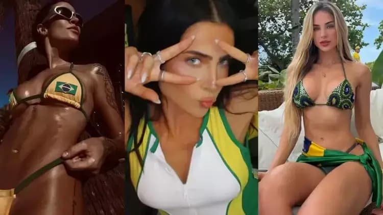 Ex-BBBs vão a Miami e aparecem na torcida do Brasil na Copa do Mundo
