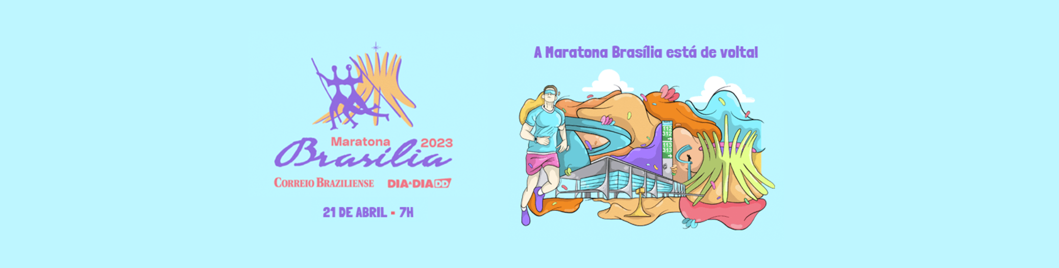 Você vai ganhar inscrições para a Maratona Brasília, dia 21/04