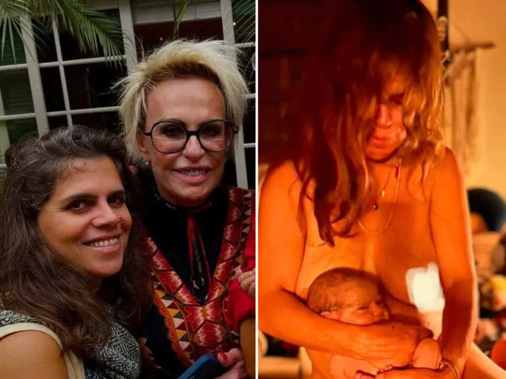 Filha de Ana Maria Braga dá à luz em casa e compartilha primeiras fotinhas da bebê