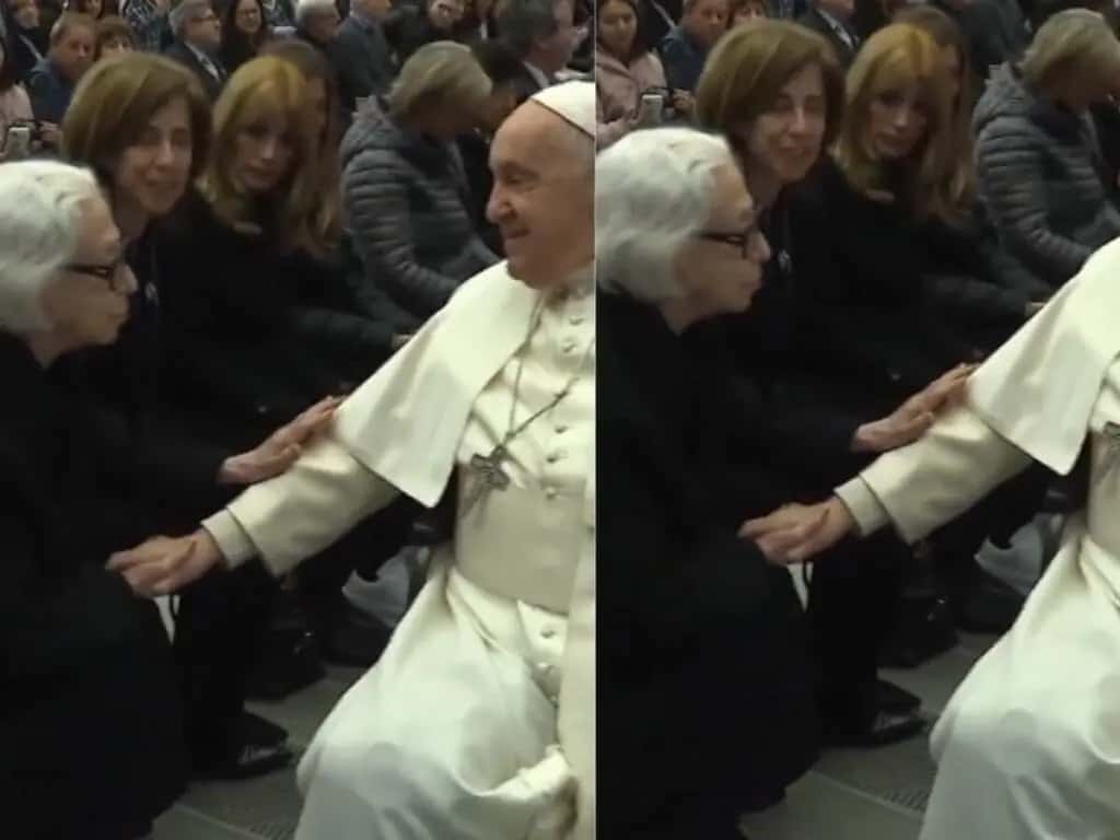 Fernanda Montenegro e Fernanda Torres recebem bênção do Papa Francisco no Vaticano
