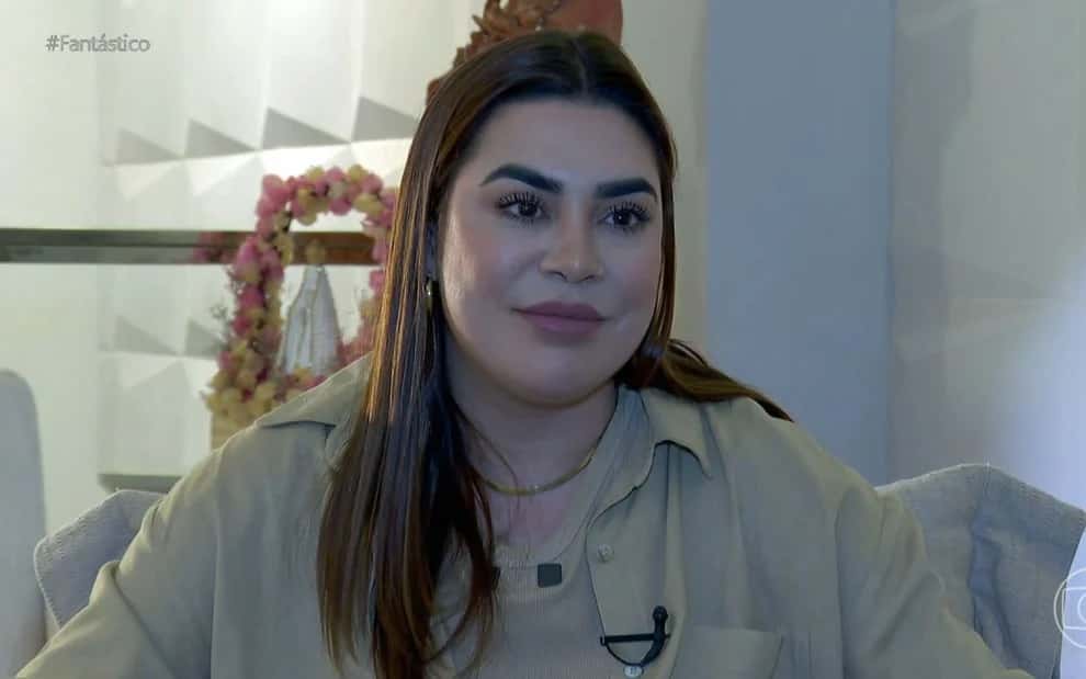 Naiara Azevedo fala ao “Fantástico” sobre sua situação financeira com o ex-marido