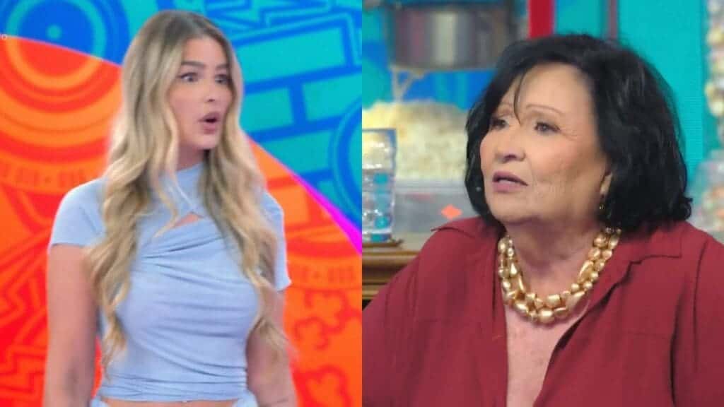 Yasmin Brunet é detonada por Déa Lúcia no Domingão: “Fez tudo errado com o Davi”
