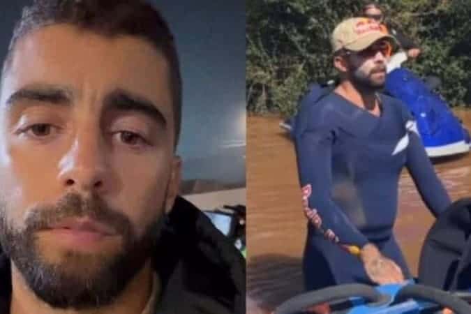 Pedro Scooby se contamina com água das enchentes no RS