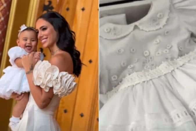 Bruna Biancardi dá detalhes do batizado de Mavie, sua filha com Neymar