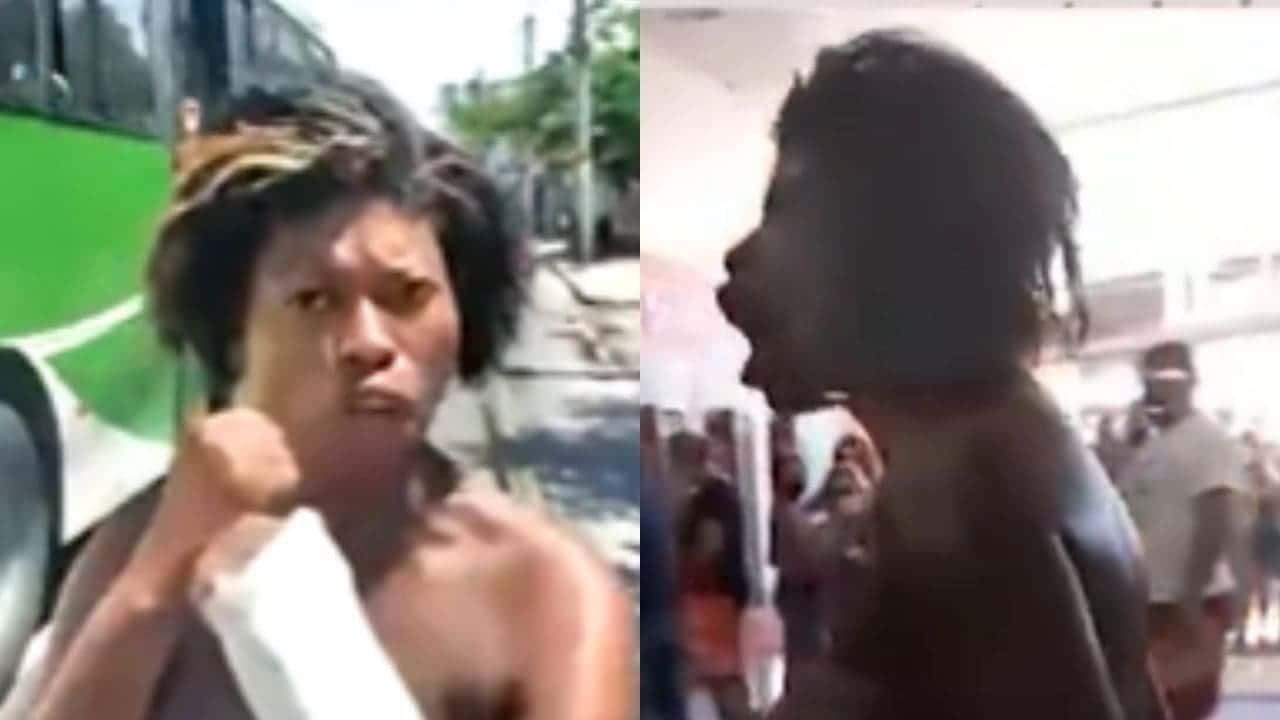 Mulher grávida surta em agência bancária e anda nua em rua do Rio