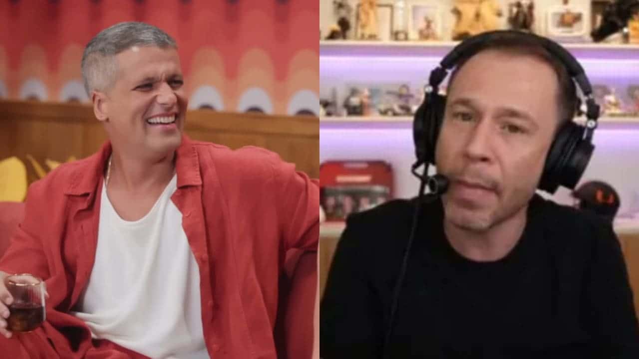 Bruno Gagliasso ri de Tiago Leifert após ser afrontado