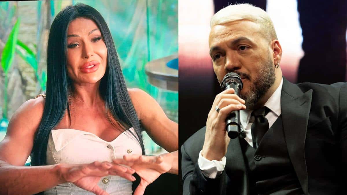 Gracyanne esculacha Belo em participação em documentário do cantor