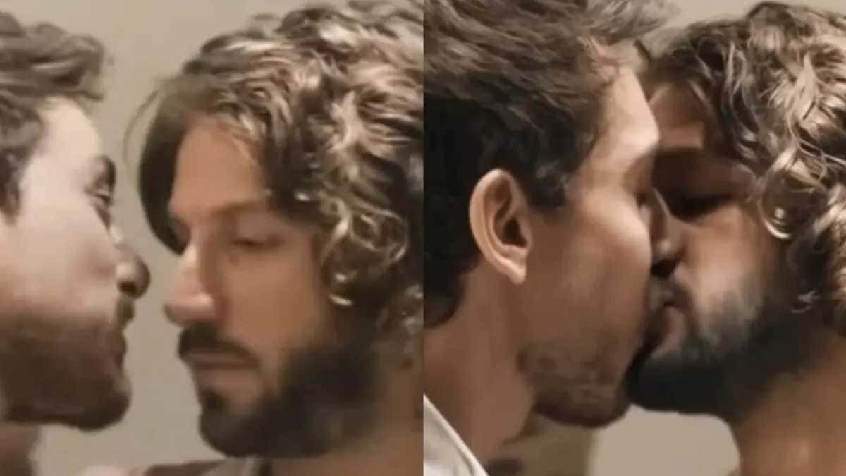 Mavi e Iberê se beijando? Imagem de personagens de Mania de Você surpreende
