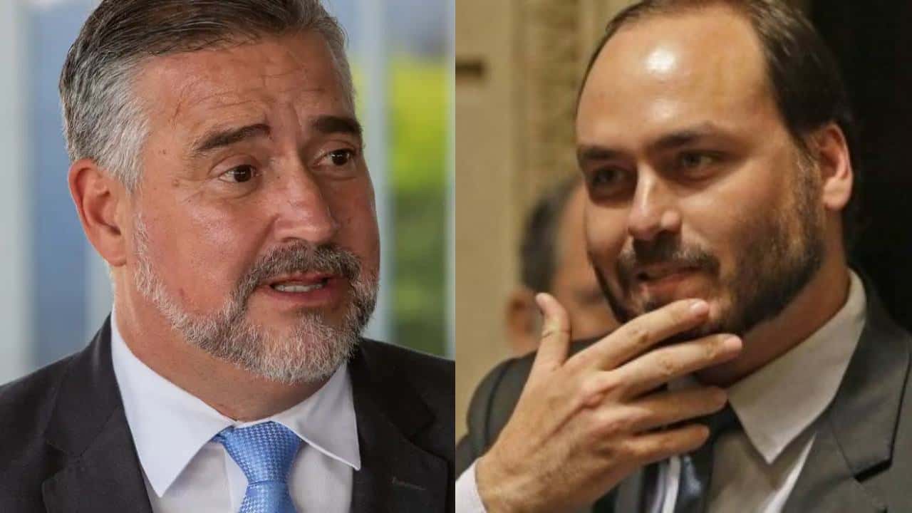 Ministro Paulo Pimenta rebate ameaça de Carlos Bolsonaro