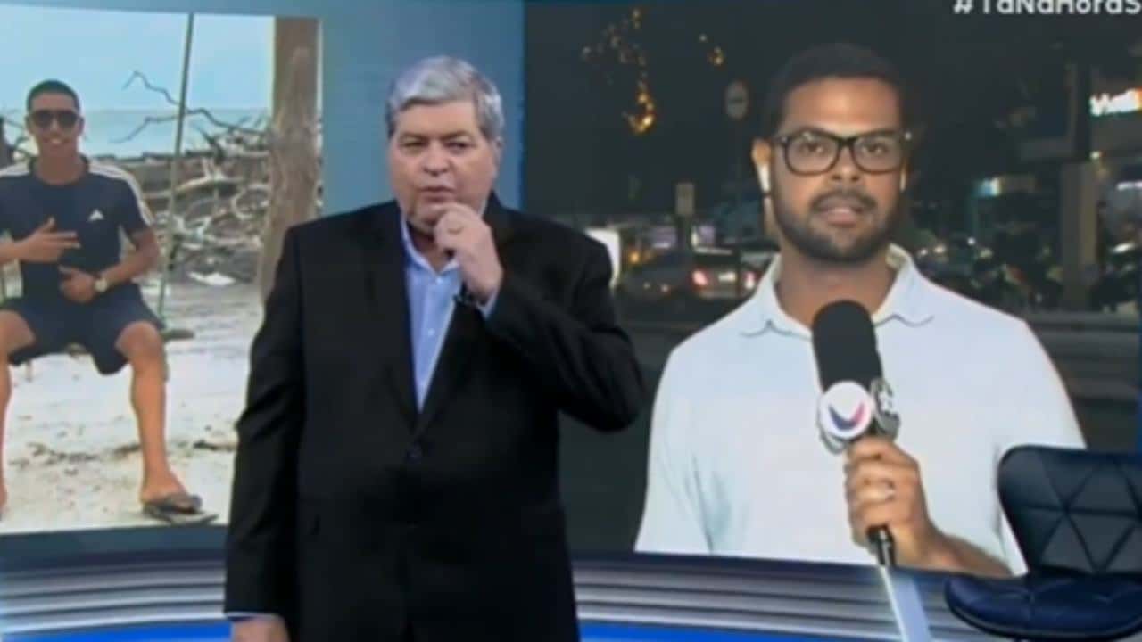 Repórter que foi ‘cortado’ por Datena ao vivo se defende