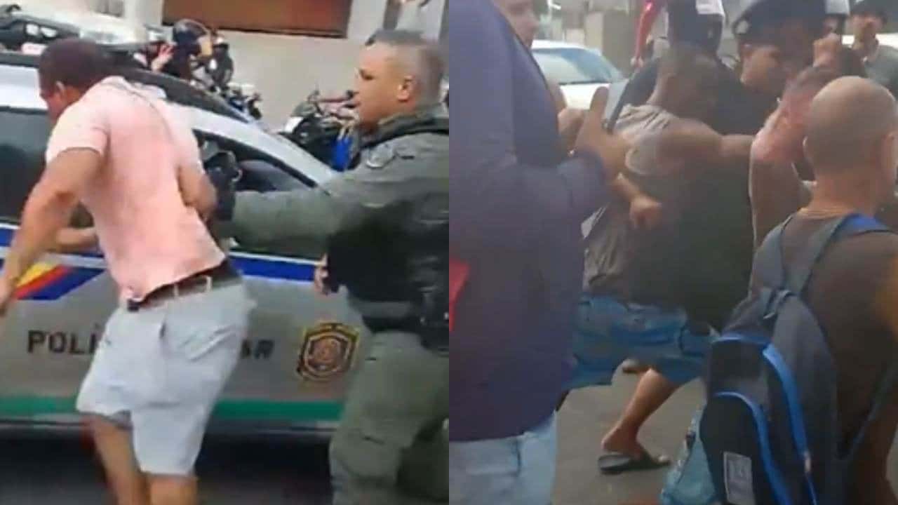 VÍDEO: PM que matou motociclista de aplicativo é espancado por populares