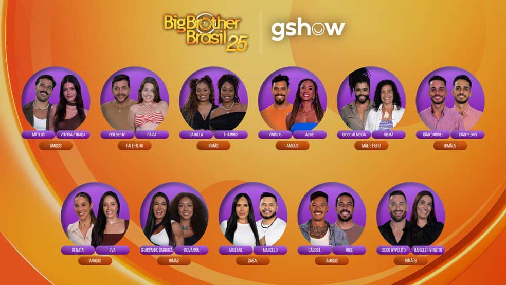 BBB 25: participantes são revelados; conheça todos os nomes da edição