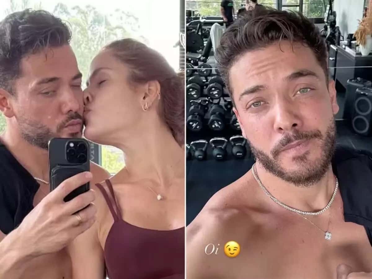 Wesley Safadão e Thyane Dantas mostram tanquinhos em treino de casal
