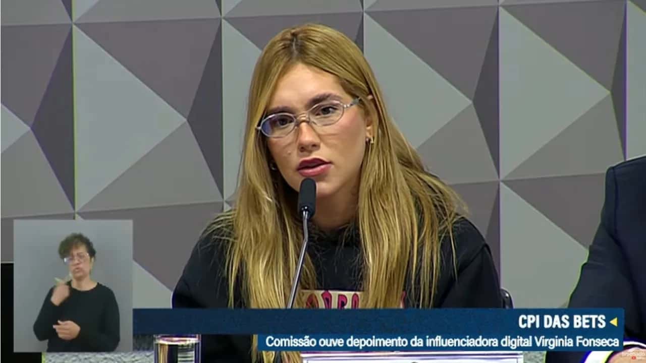 Virginia revela na CPI das Bets que não ganha com perda dos seguidores