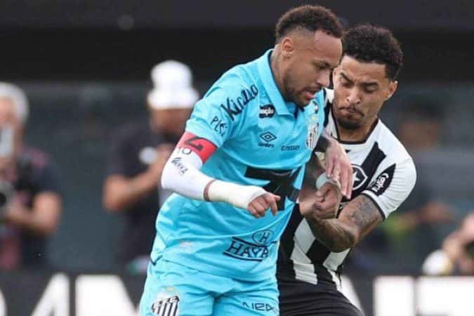 Neymar é expulso e Santos perde para o Botafogo na Vila Belmiro